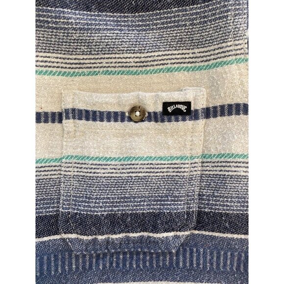 Billabong Blue and Cream Striped Sweatshirt - Picture 6 of 12